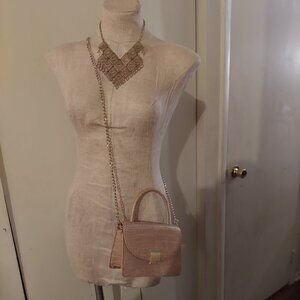 Vintage H & M Croc Embossed Satchel and Crossbody Bag